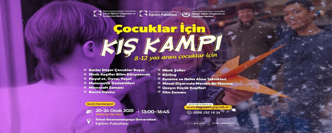 Çocuklar için Kış Kampı - 2025